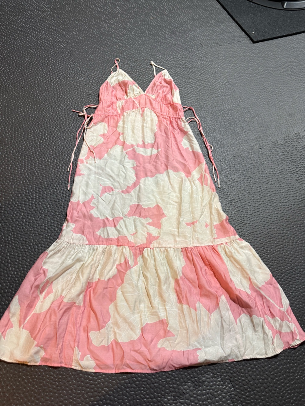 H&M Pink and Cream Floral Tiered Sundress for Girls